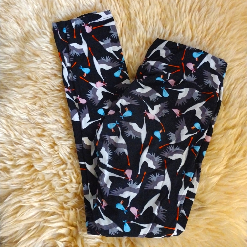 LuLaRoe OS Stork leggings
